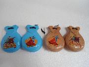 wooden castanet